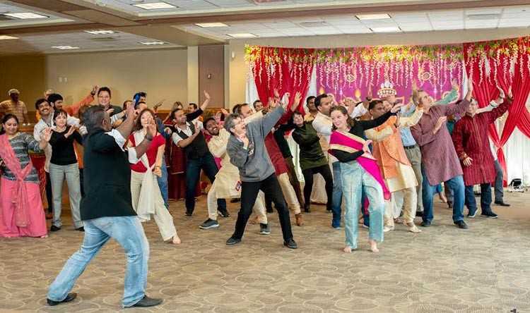 Dancing at Southfield Diwali Celebration